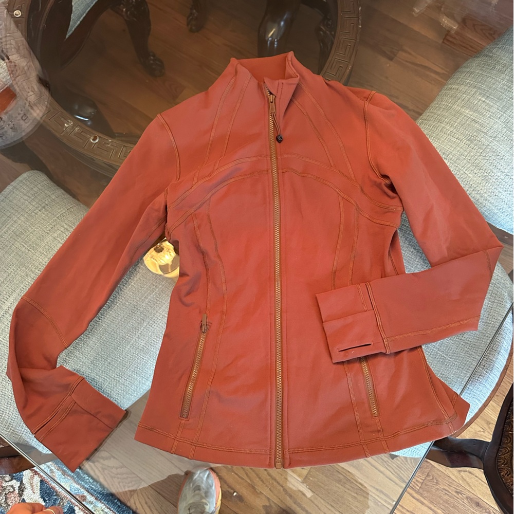 Lululemon Define Jacket Size 8 Burnt orange/rust